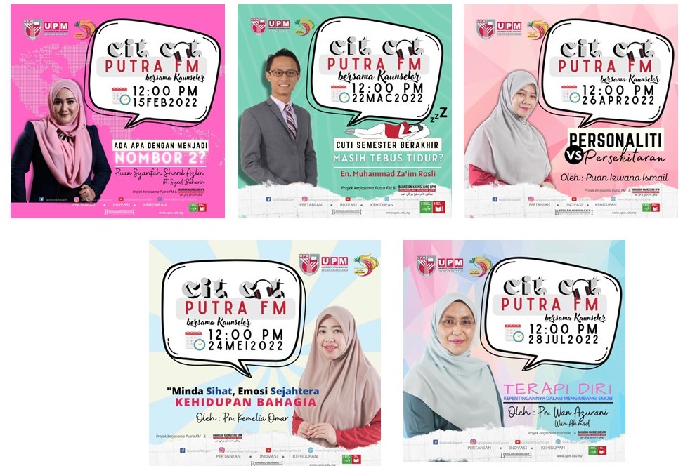 Poster Cit Cat Putra FM Bersama Kaunselor
